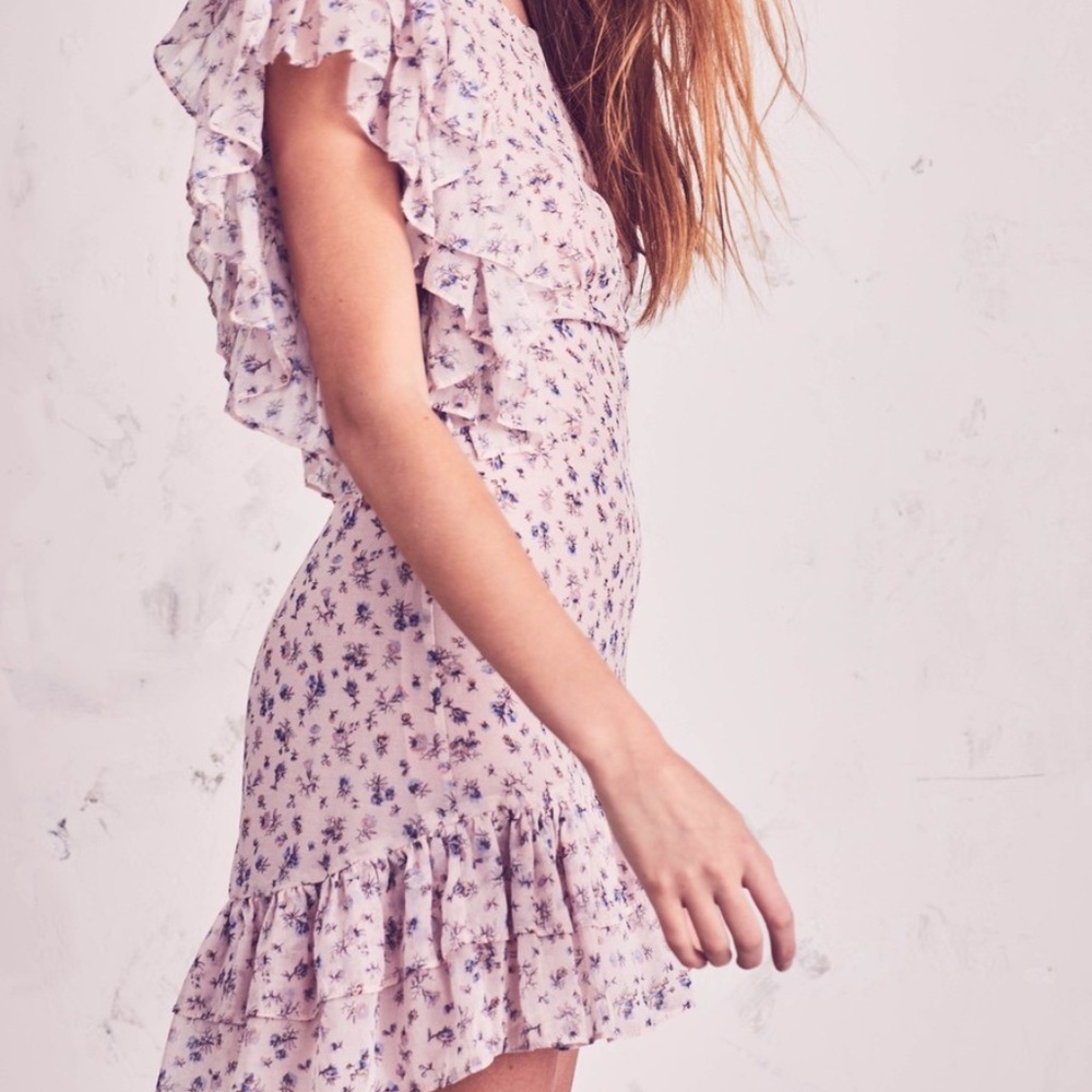 LoveShackFancy Emmy Dress Persian Pink